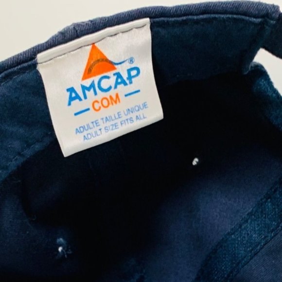 VTG AMCAP Mens D Day Flags of Allies Baseball Cap Hat  WW2 Black Vet Embroidered - Picture 9 of 11